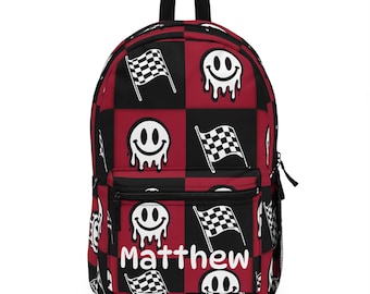 CUSTOMIZABLE Backpack with Smiley Face Design, Personalized School Bag, Fun Backpack for Kids, Youth Trendy Backpack, Back to School [...]