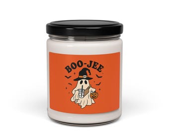 Boo-Jee Halloween Scented Candle, Spooky Home Decor, Fall Gift, Trick or Treat Candle, Autumn Aromatherapy