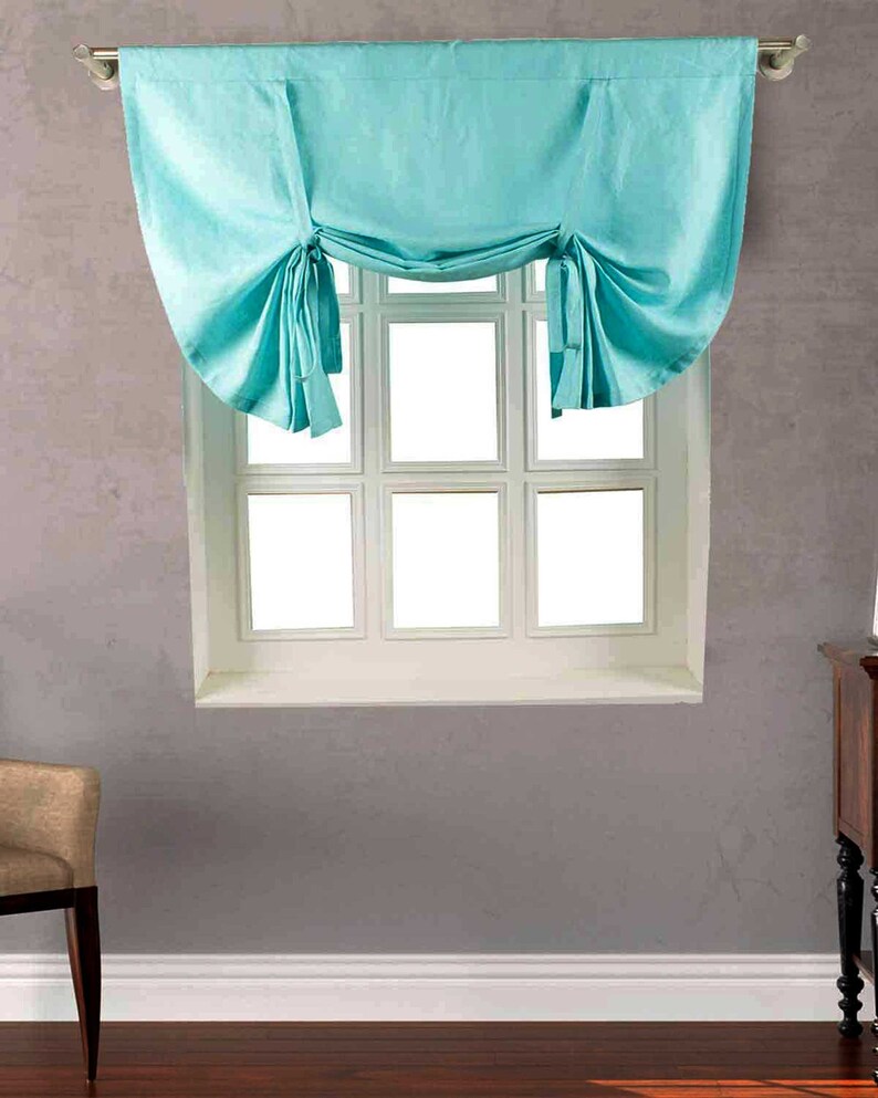 100 Linen Medium Wieghted Fabric Roll up Window Balloon Shades