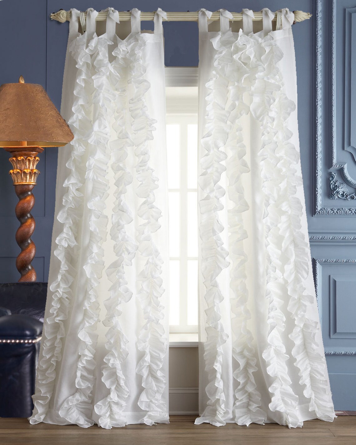 Cortinas de volantes verticales 100 de calibre de lino / Etsy España Cortinas de volantes verticales 100 de calibre de lino / Etsy España