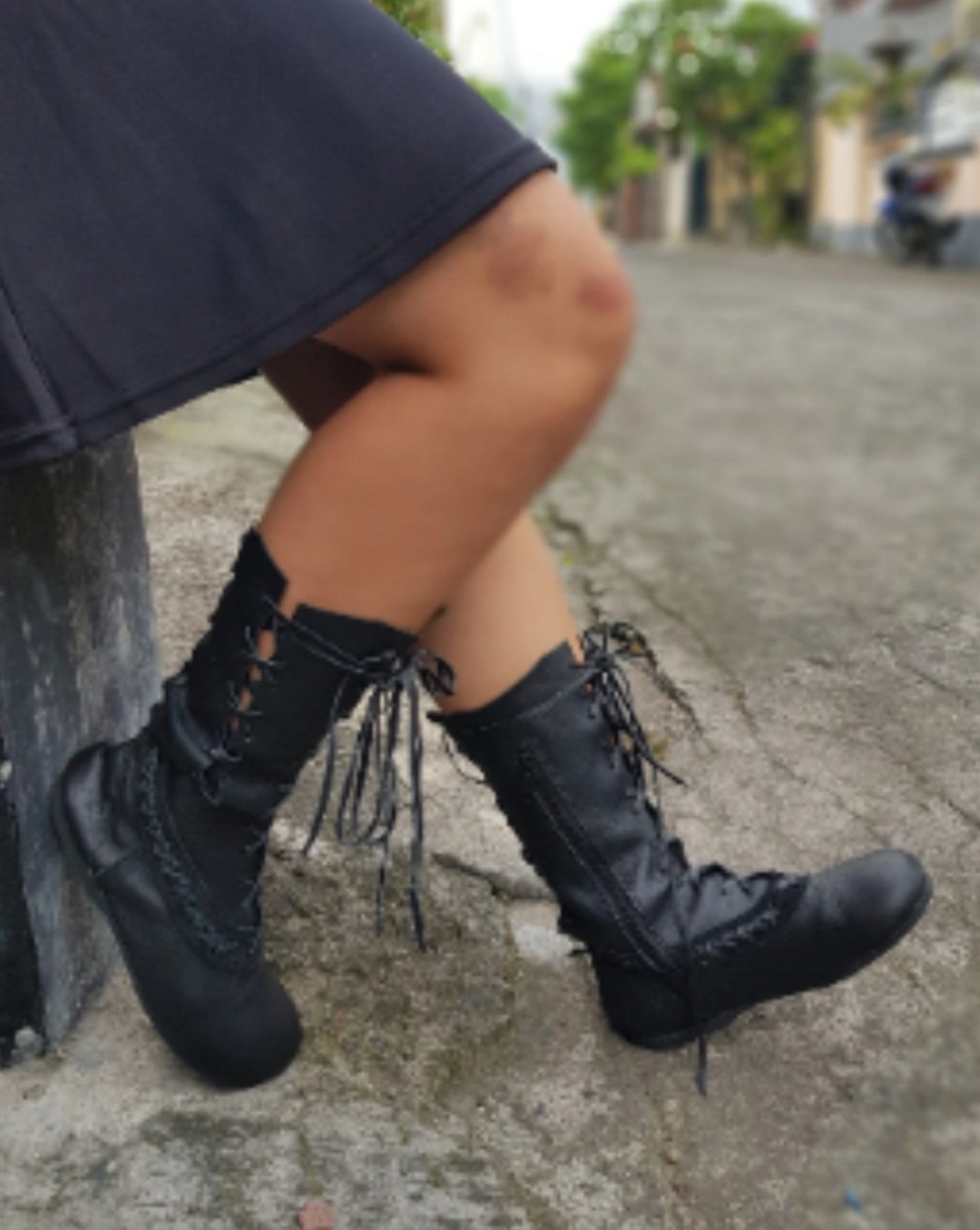 lace up ladies boots