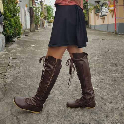 Shoes Boots Women Knee High Boots Black 