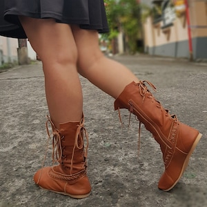 Boots woman, Ankle boots, Women Leather Boots, Lace up Boots, barefoot boots, HANDMADE Original 100% leather