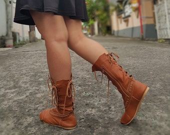 Boots woman, Ankle boots, Women Leather Boots, Lace up Boots, barefoot boots, HANDMADE Original 100% leather