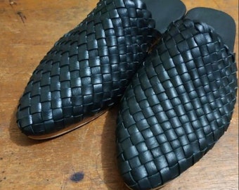 Asix  Handwoven Leather Loafer, Handwoven Leather Sandal HANDMADE Original 100% Leather.