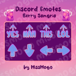 Discord Reactions and Emotes | Color: Berry Sangria
