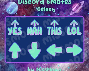 Discord Reaktionen und Emotes | Farbe: Galaxy