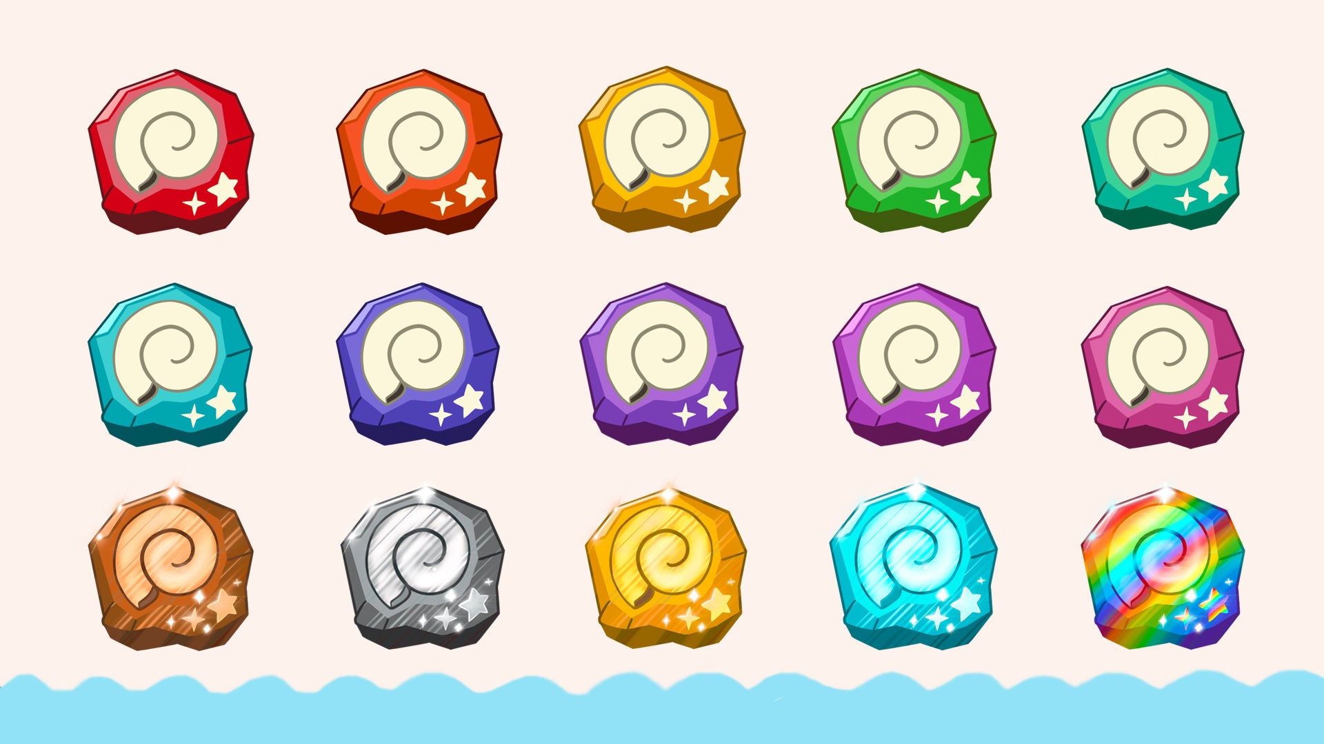 ACNH Fossil Subscriber/membership Badges for Twitch or Youtube Etsy