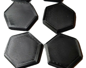 Plastic Bases 20 25 30 40 50mm Round Square Hexagon RPG Wargame Plain Base Stand 