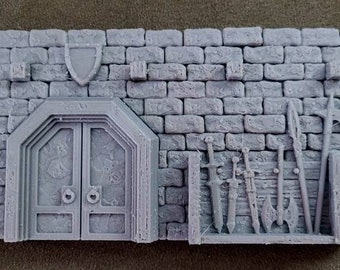 Miniature Building Facade - Weaponsmith RPG  | 28mm Tabletop Wargaming Terrain