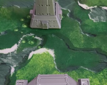 Battletech Command Tower, Generator, and 3 missile lanchers  | 28mm Tabletop Wargaming Terrain