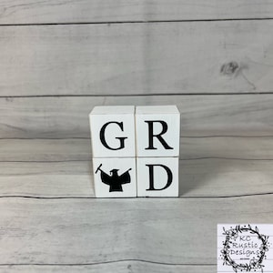 Graduation Decor/wood Blocks/tiered Tray Decor/wood Decor/mantle Decor ...