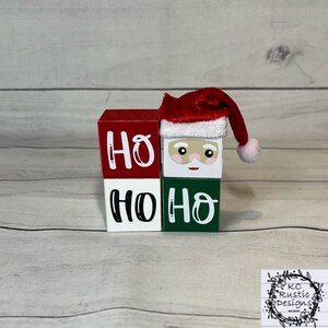 Christmas wood blocks/ tiered tray decor/ wood decor/Christmas decor/ farmhouse/ mantle decor/ Holiday decor/