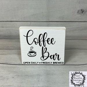 Coffee wood sign/coffee bar/tier tray decor/ wood sign/coffee/coffee tier tray/ farmhouse/coffee tier tray/But first, coffee