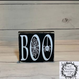 Halloween wood sign/ Halloween tier tray decor/ Halloween decor/ wood decor/