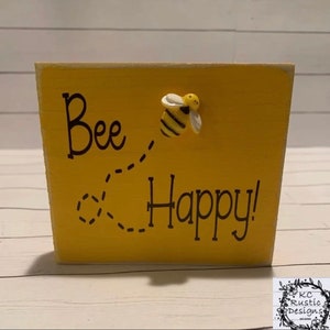 Bee wood sign/ bee decor/ tiered tray decor/ wood sign/home decor/ bee tier tray/spring decor