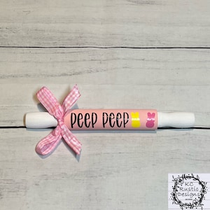 Peep Peep mini wood rolling pin/ Easter decor/ tier tray decor/ Easter tier tray
