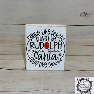 Christmas wood sign/ tiered tray decor/ farmhouse/