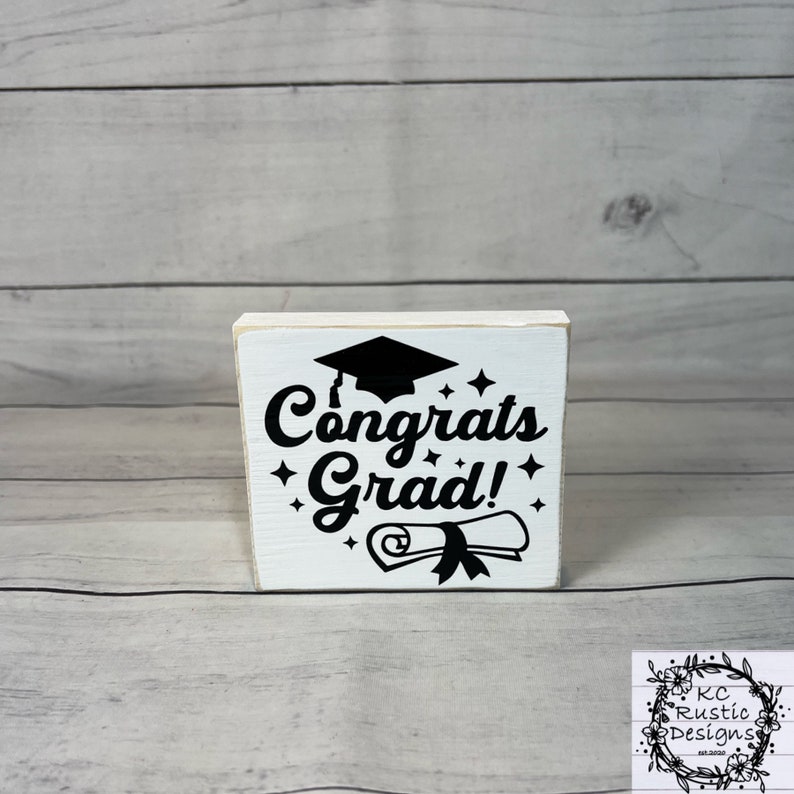 Graduation Wood Signs/graduation Decor/wood Sign/tiered Tray Decor ...