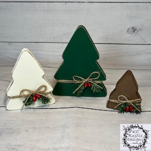 Árboles de madera/bandeja de niveles de invierno/decoración navideña/árboles de Navidad/decoración navideña/estante para estante/decoración de buffet/decoración de bandeja de niveles de Navidad/Navidad