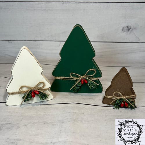 Wooden Trees/winter tier tray/Christmas decor/Christmas trees/holiday decor/shelf sitter/buffet decor/Christmas tier tray decor/Christmas
