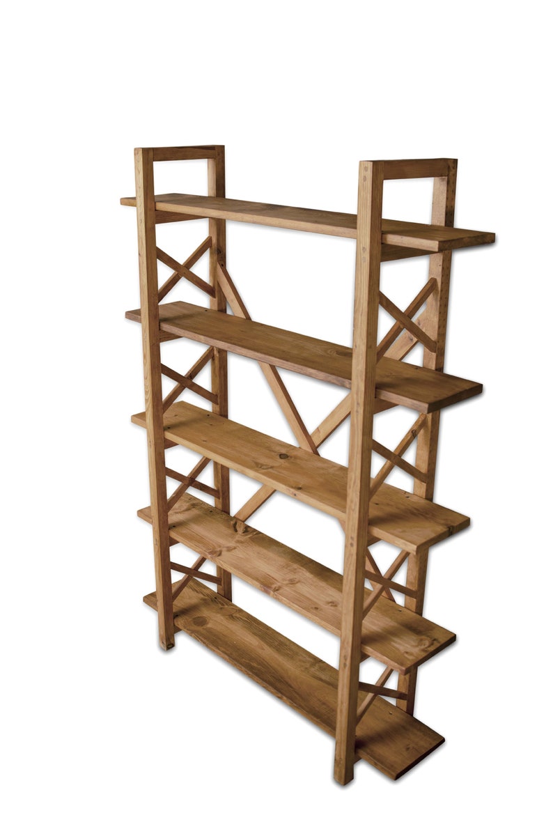 Wooden Bookcase Solid Bookshelf Wood Bookcase Kids Room and Etsy