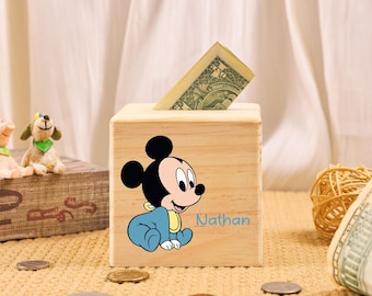 ヴィンテージ ディズニー ミッキーマウス 貯金箱 / マネー コイン