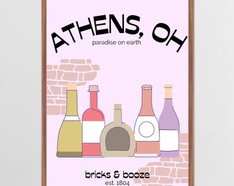 Athens, Ohio University "Paradise on Earth" Print