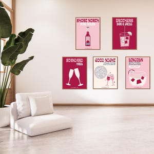 Columbus, Ohio Bar Prints | Set of 5 | Digital Downloads