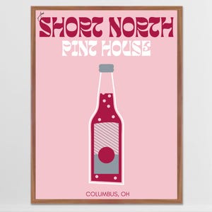 Columbus, Ohio Bar Prints | Short North Pint House | Digital Download