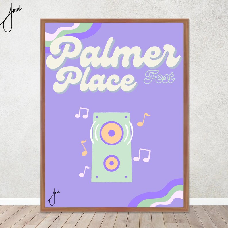 Fest of Athens Ohio Palmer Place Fest Print Etsy