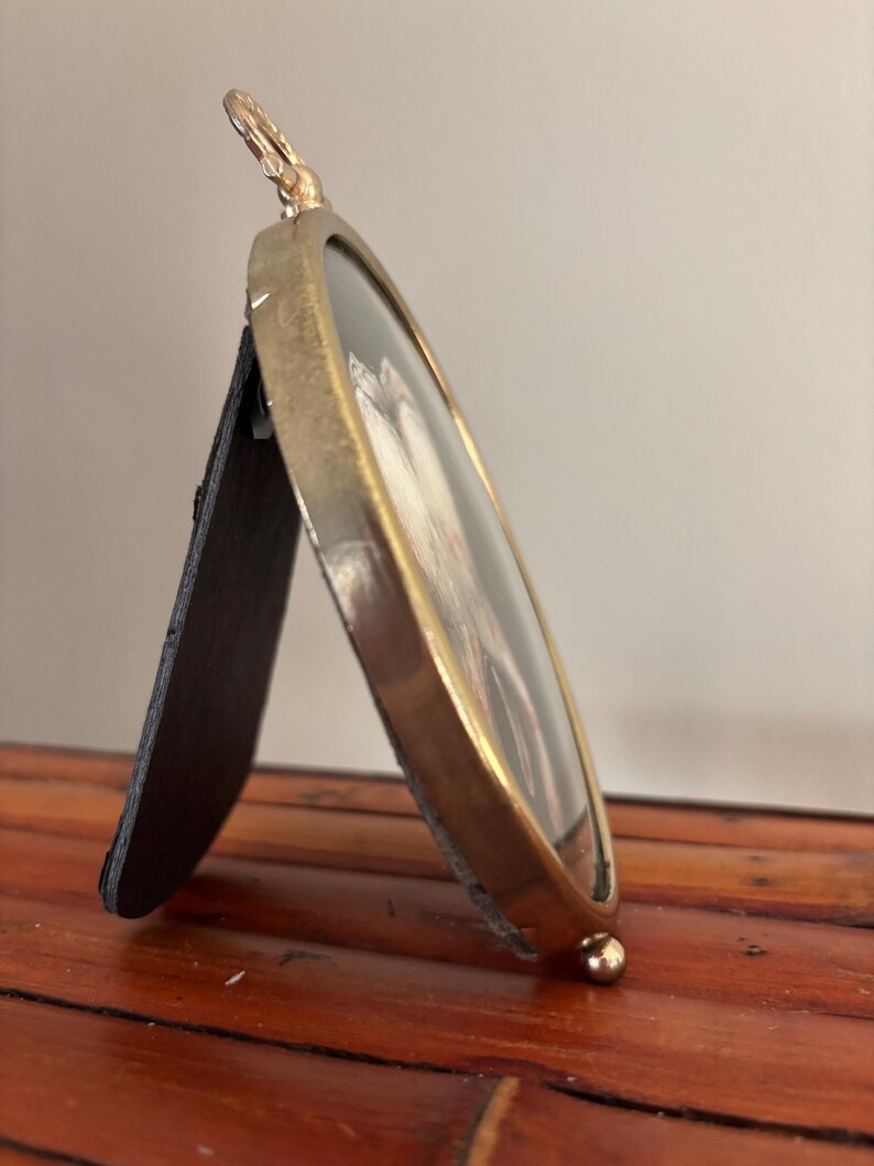 Rotten Tooth Watercolor Painting: Vintage Brass Oval Frame, Oddities ...