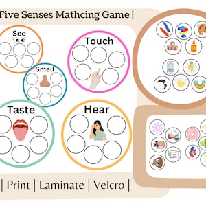 Five Senses Matching Game