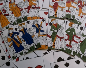 Jean de Dalle 15th Century Equestrian  playing cards