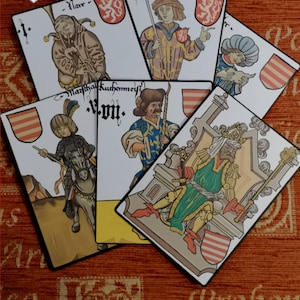 Courtly Household playing cards (historic reproduction)