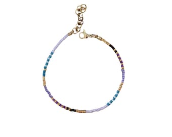 Colorful beaded bracelet made from Miyuki beads