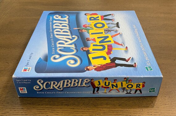 Vintage 1999 Scrabble Junior Board Game by Milton Bradley Vintage 1999 Scrabble Junior Board Game by Milton Bradley