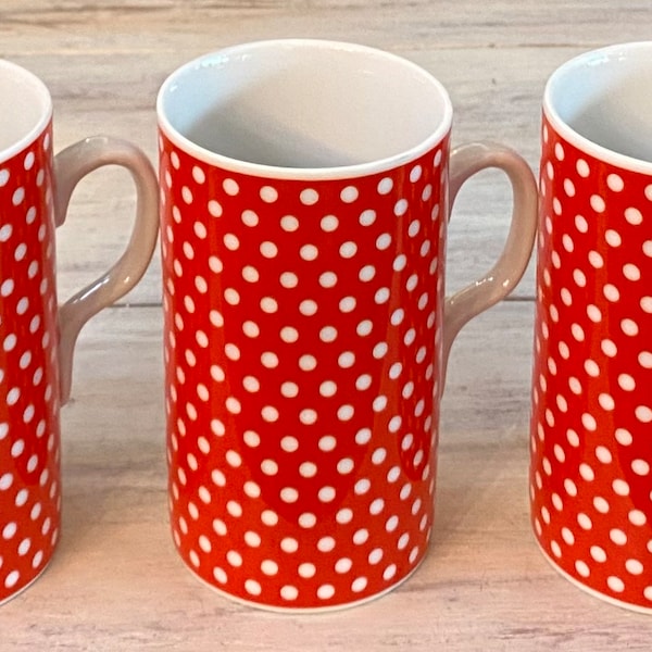 Polka Dot Tea Cups Etsy