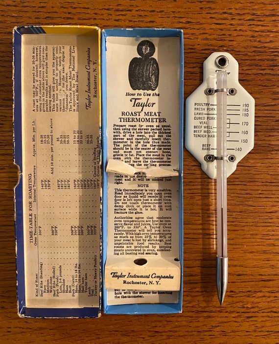 Vintage Roast Meat and Poultry Thermometer by Taylor Etsy