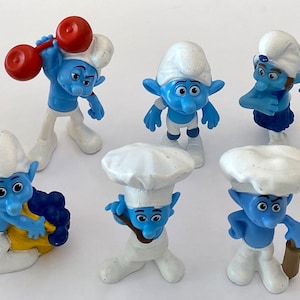 Collectible McDonalds Happy Meal Smurf PVC Action Figures (Select from Seven Different Figures)