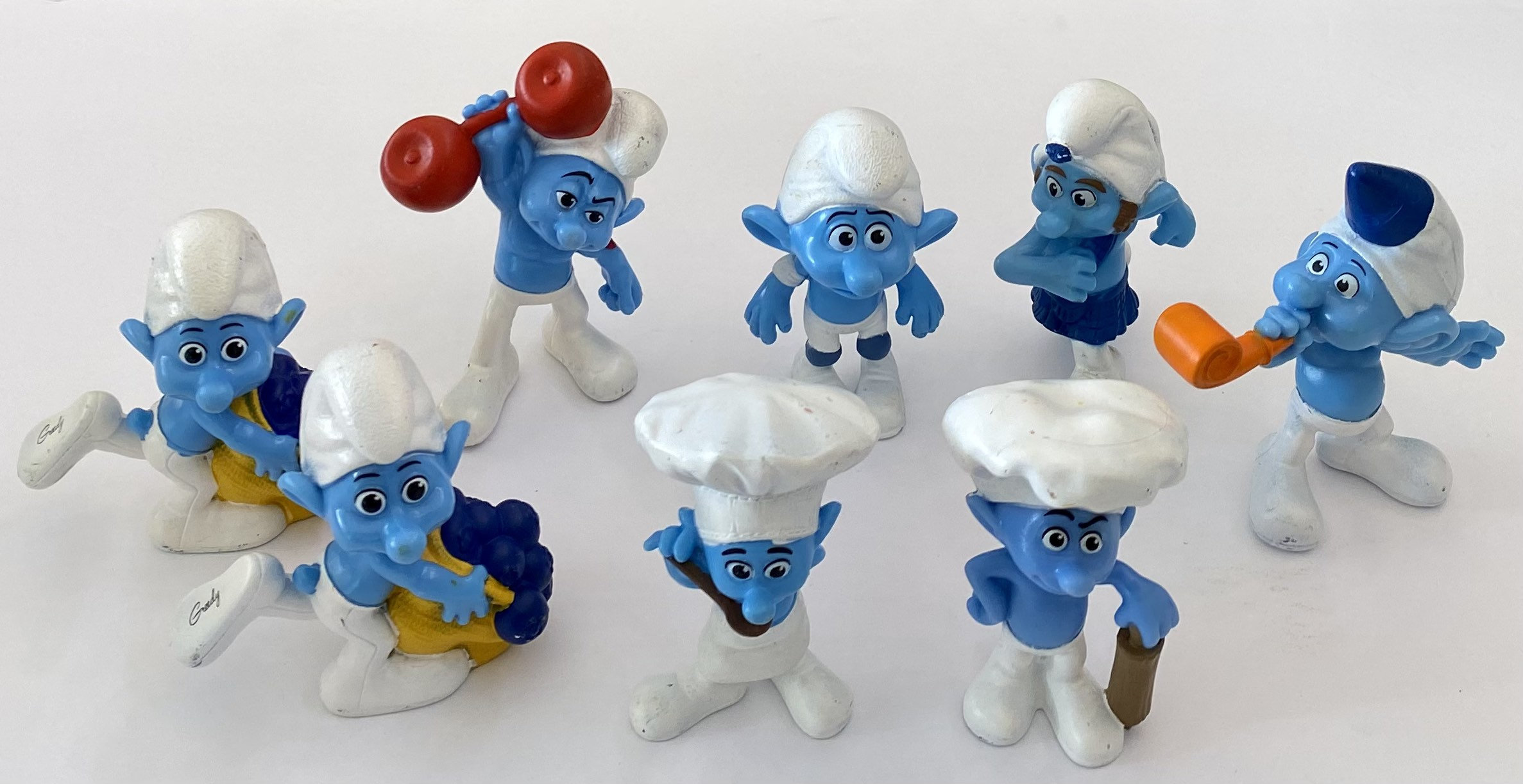 Smurfs McDonalds Figures Happy Meal Peyo Toys Lot of 12 Pre-owned