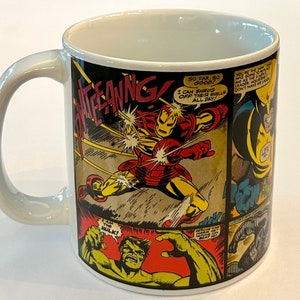 Collectible Marvel Comics Avengers Ceramic Coffee / Tea Mug 18 Oz Liquid  Capacity 