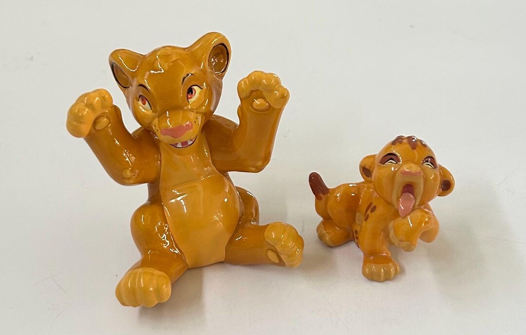 Vintage Selection of Disney the Lion King Simba Cub Porcelain Glazed ...