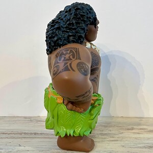 Figura de acción coleccionable de Disney Moana Maui de 8 pulgadas, juguete de plástico duro imagen 5