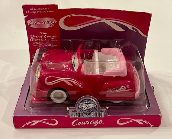 Collectible the Chevron Cars Courage Breast Cancer Awareness Pink