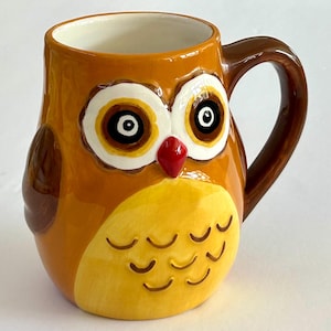 Vintage GANZ Owl Ceramic Coffee Tea Mug