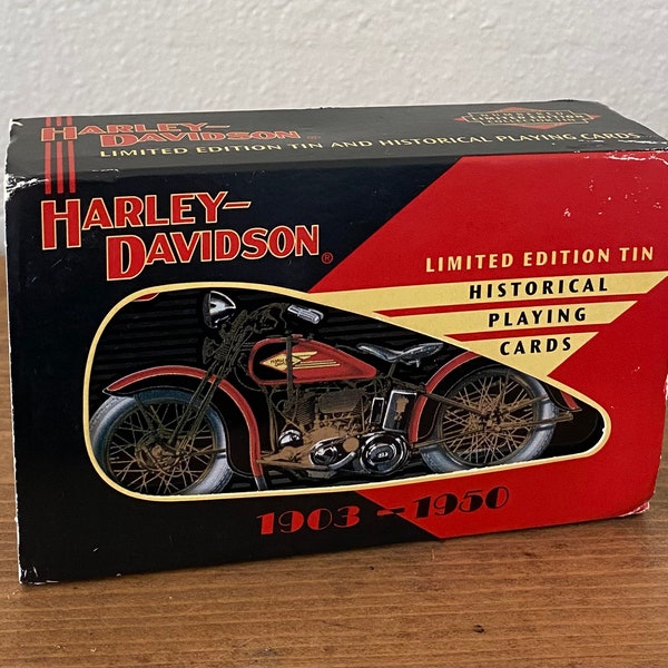 Vintage Harley Tin Etsy