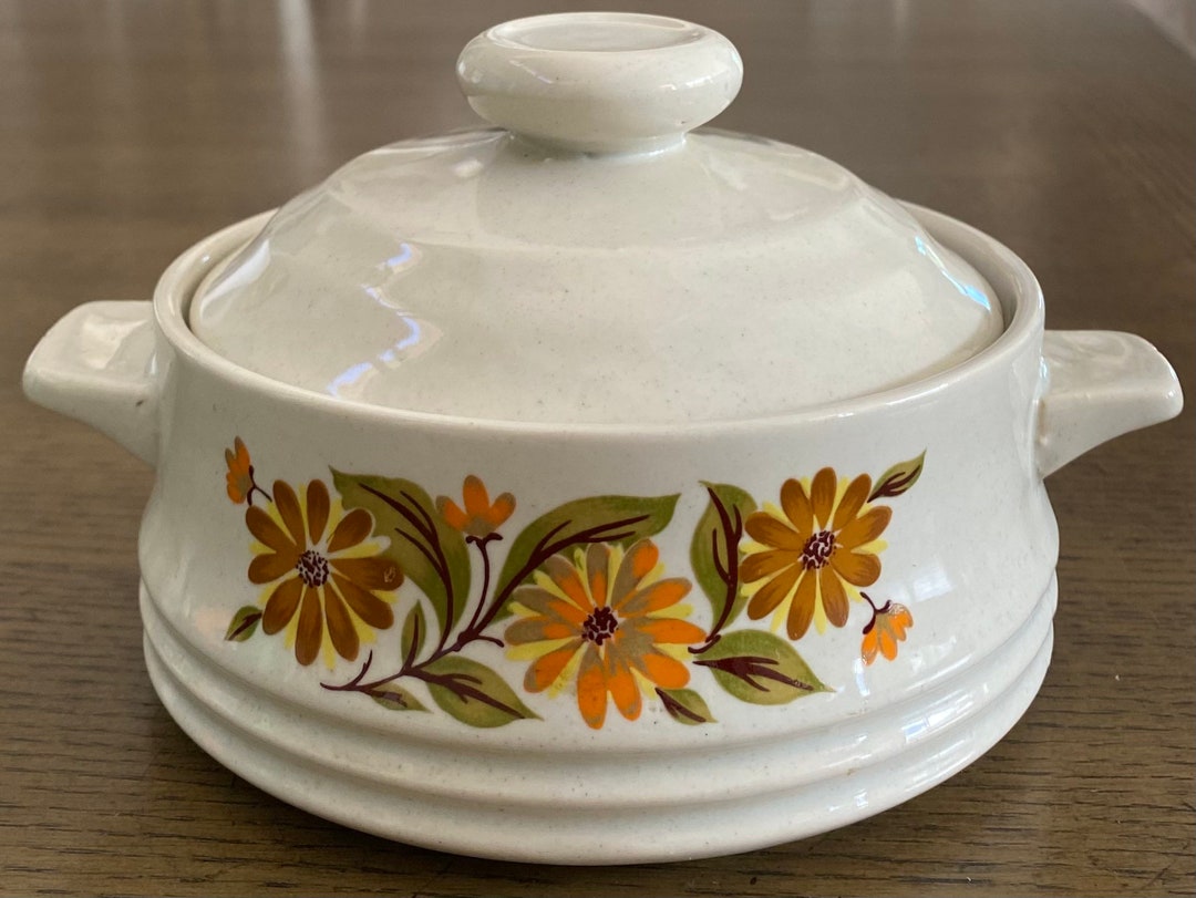 Vintage 1970s Capri Bake Serve and Store Stoneware Baking Dish With Lid Etsy