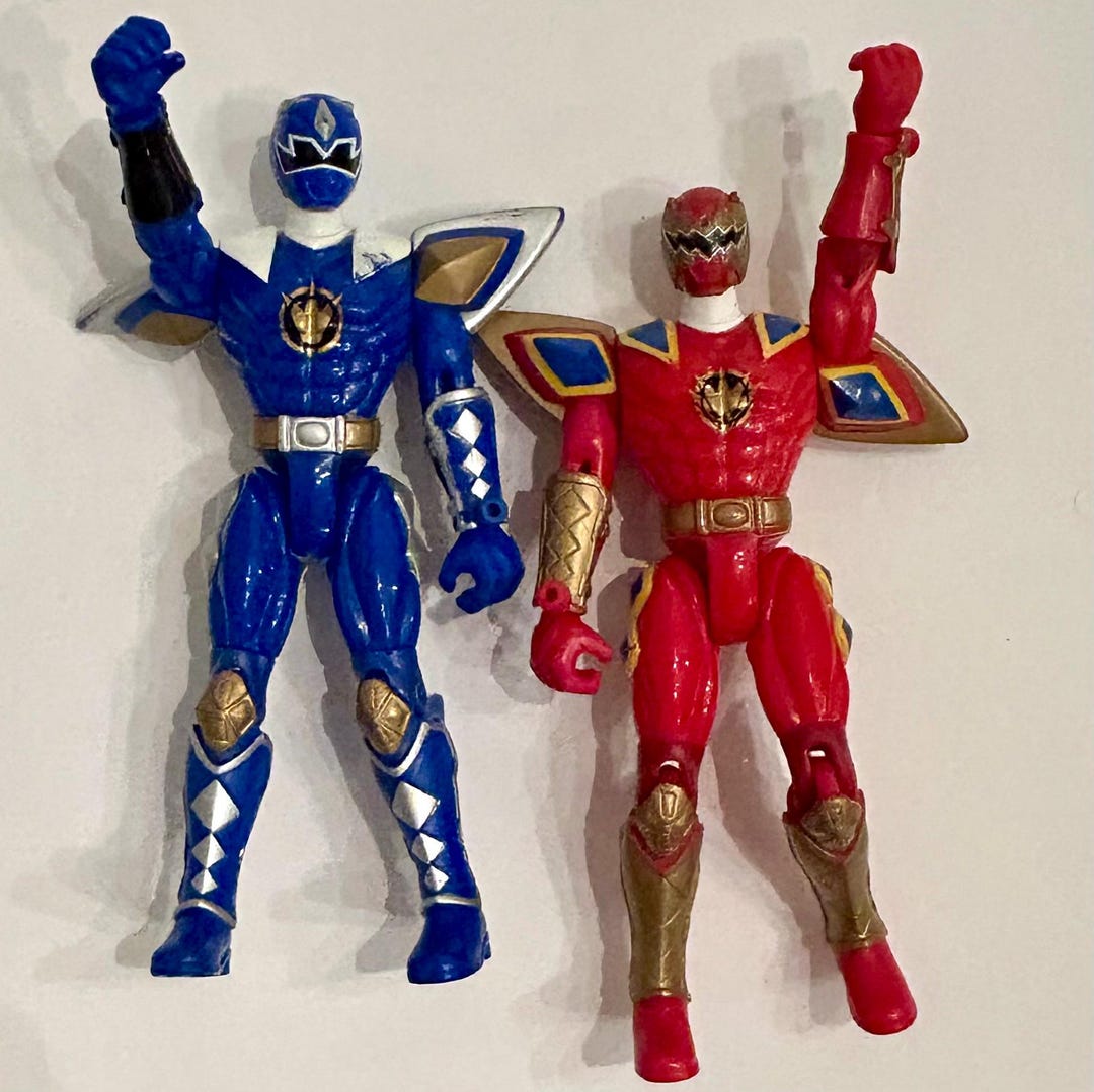 Vintage 2003 Power Ranger Heros Posable Action Figures by BANDAI (sold ...