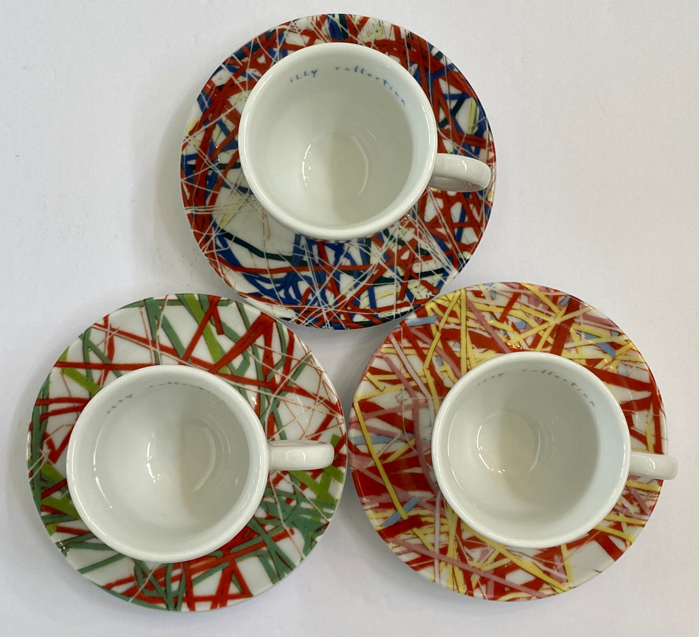 Vintage 1996 Illy Collection Espresso Cup and Saucer Sets Etsy